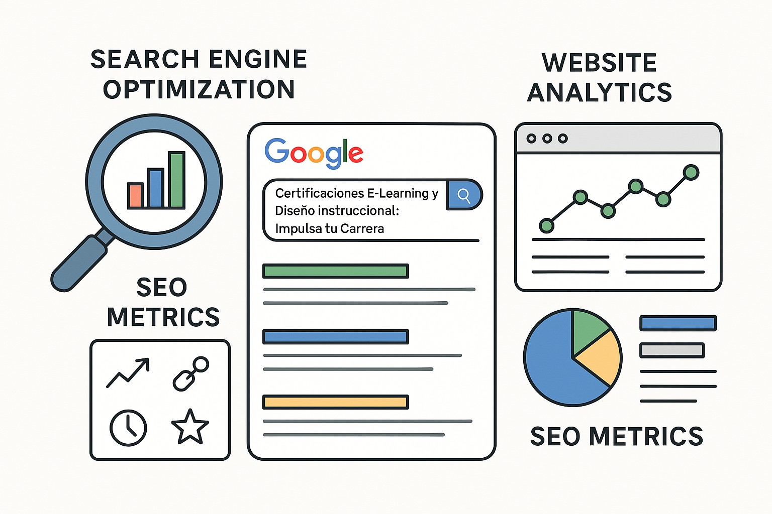 Diagrama sobre certificaciones elearning diseno instruccional