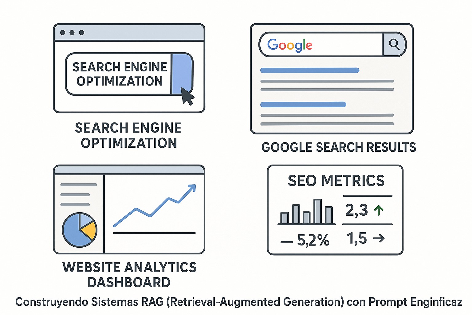 Diagrama de flujo de un sistema RAG mostrando las fases de ingestión, recuperación y generación