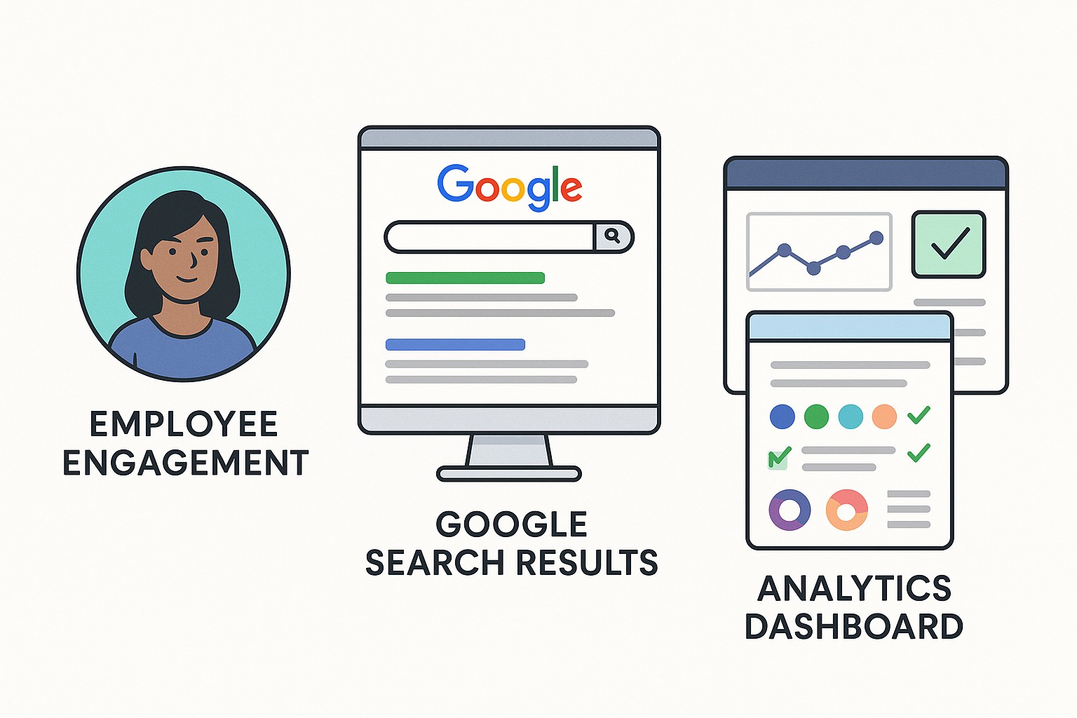 Equipo de RRHH colaborando en la interpretación de encuestas de clima laboral