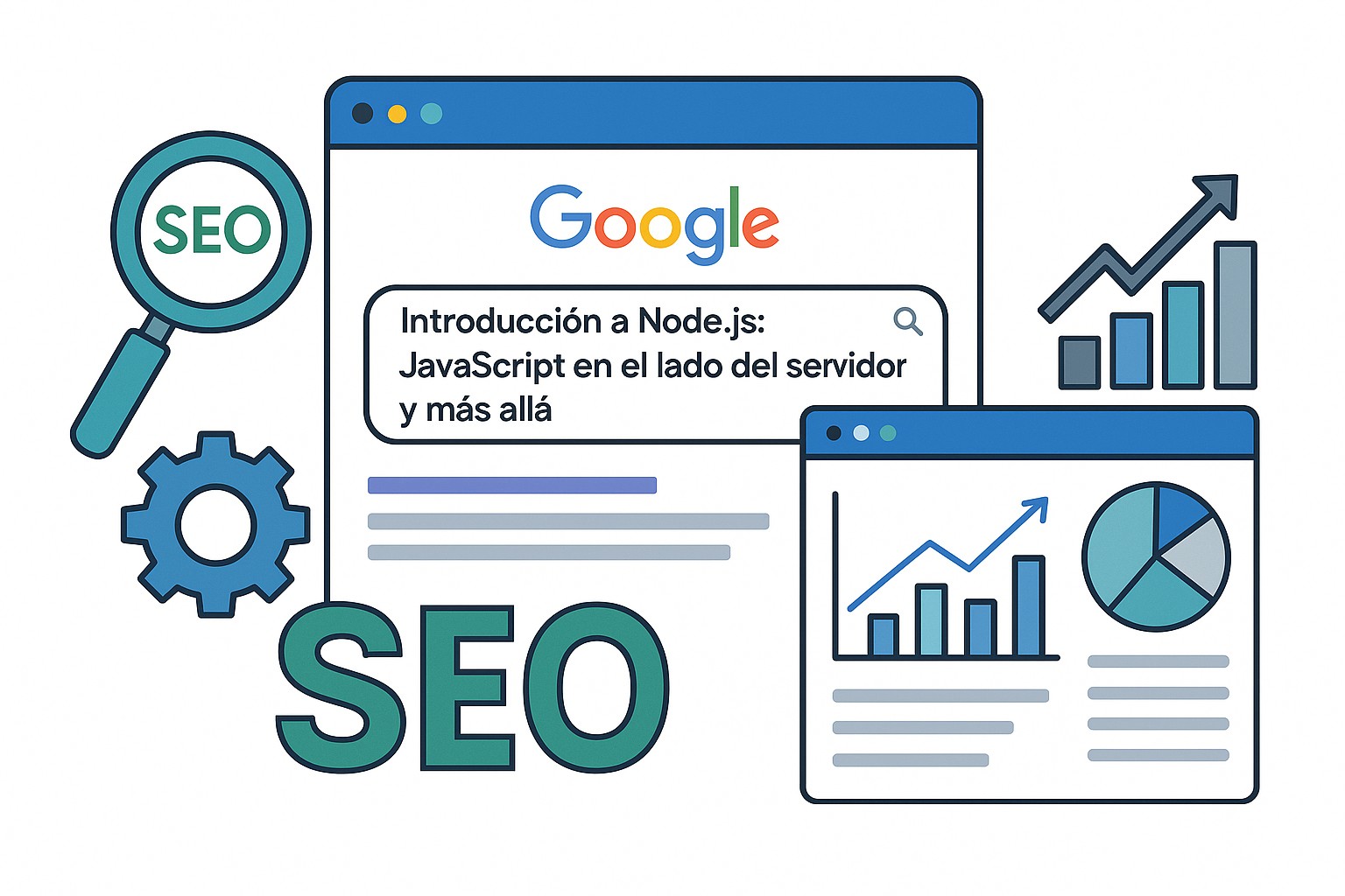 Ilustración sobre introduccion nodejs javascript backend