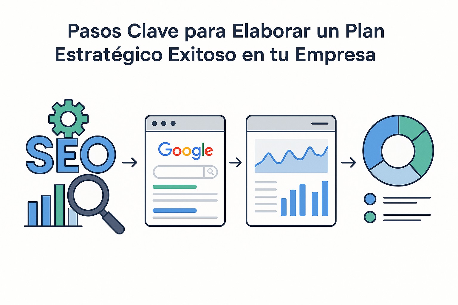 Gráfico de crecimiento de un plan estratégico exitoso