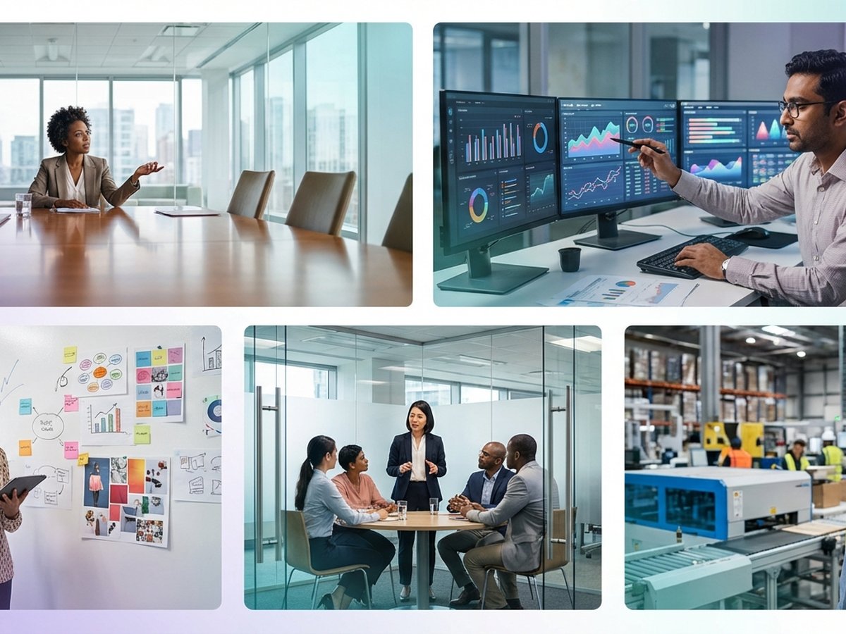 Profesionales de administración en diferentes áreas laborales