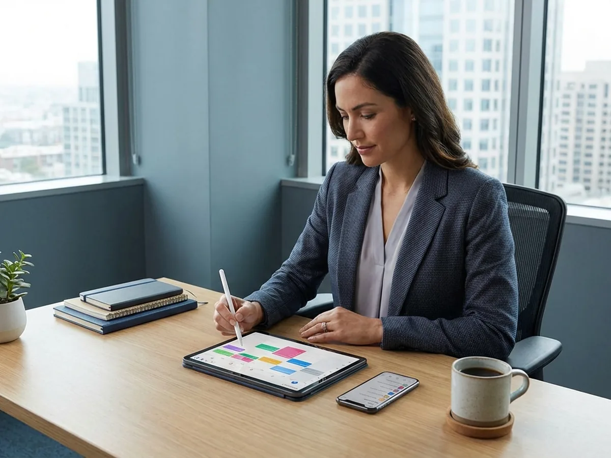 Asistente ejecutivo en oficina peruana