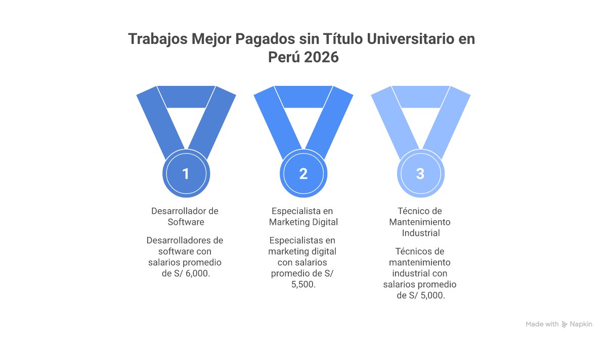 Pasos estratégicos para conseguir trabajo bien pagado sin título universitario en Perú