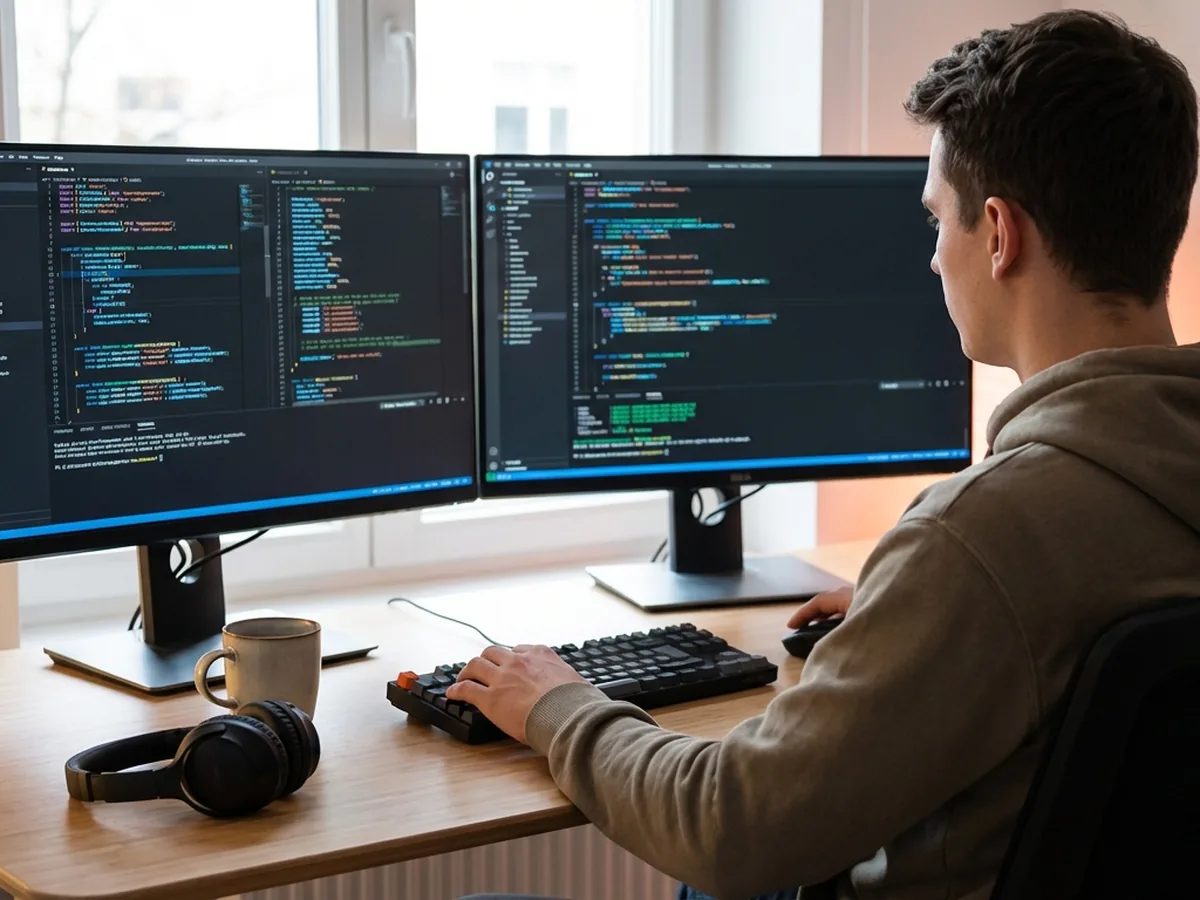 Programador Full Stack trabajando remoto en Per&uacute;