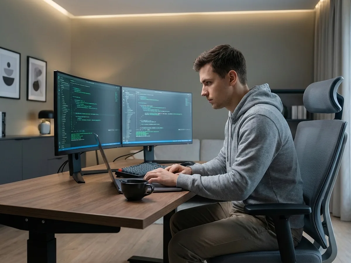 Programador autodidacta en Lima trabajando remoto desde casa con salario en dólares sin título universitario